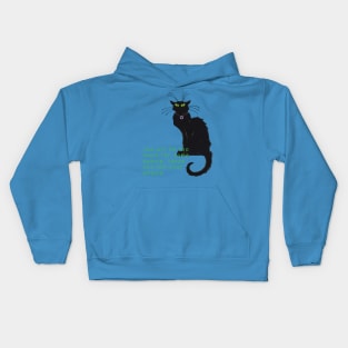 Find your Tribe - black cat Kids Hoodie